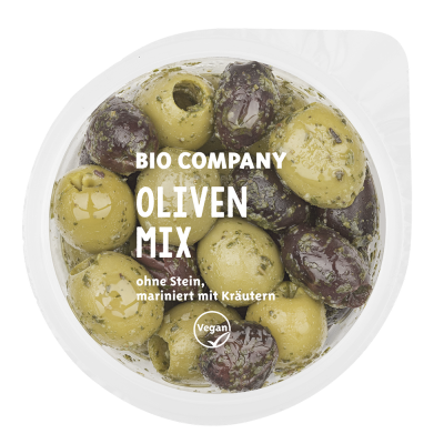 Oliven Mix mit Kräutern ohne Stein (125g) BC